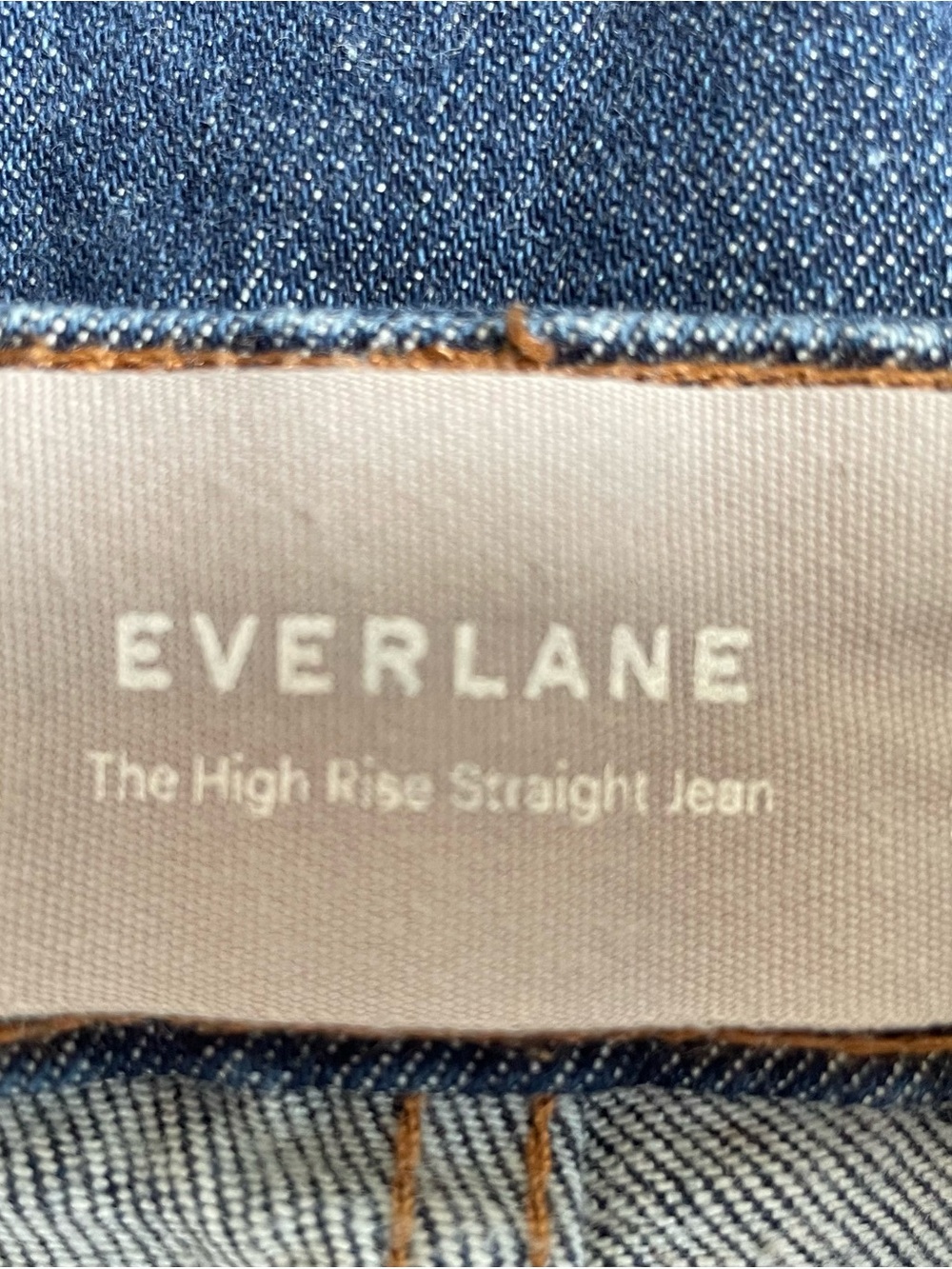 Everlane High Rise Straight Jeans - Blue